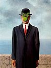 Rene Magritte - The Son of Man painting